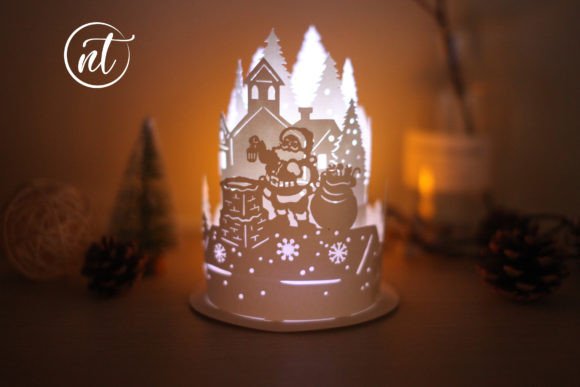 3D SVG Christmas Santa for Branding