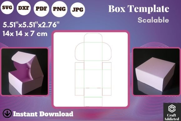 3D SVG Shapes: Self Locking Cake Box Review