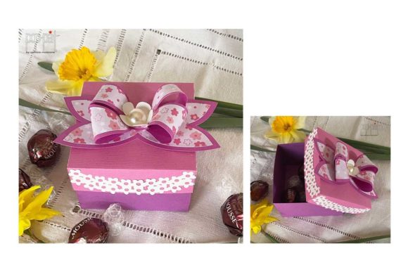 Bow Box 1: Premium 3D SVG for Stylish Gift Boxes
