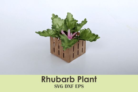 Mini Rhubarb 3D SVG for Paper Flowers