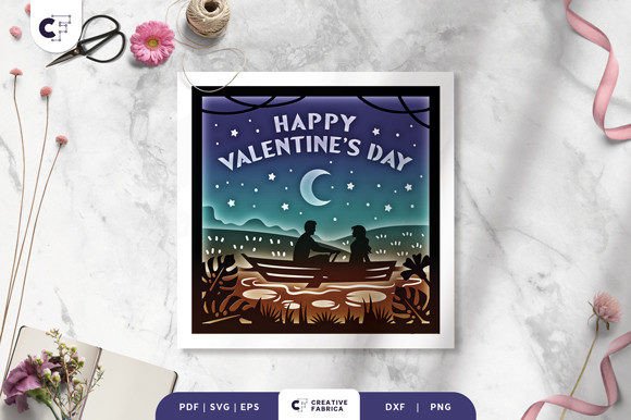 Review: Romantic Couple in the Lake Shadow Box Design