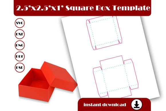 Review: Square Box Template 2.5 Inch, Cube Box