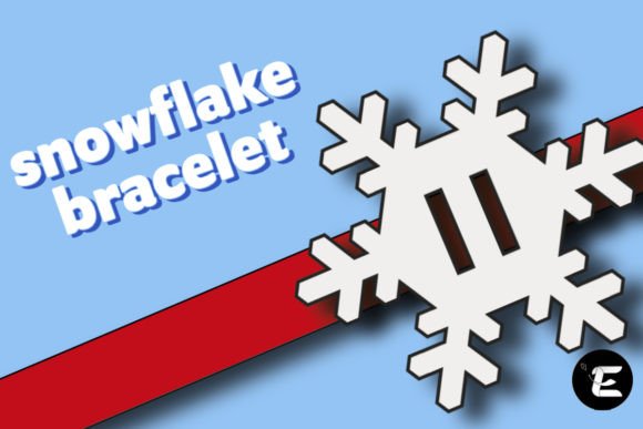 Snowflake Bracelet: 3D SVG Shapes for Holiday Sales