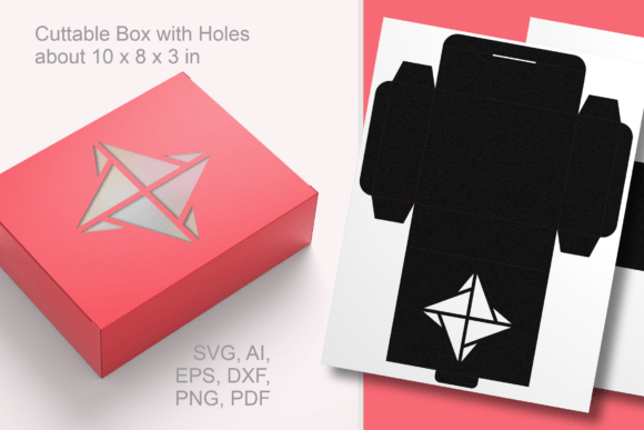 Winter Diamond Box: 3D SVG for Gift Boxes